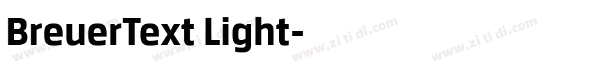 BreuerText Light字体转换